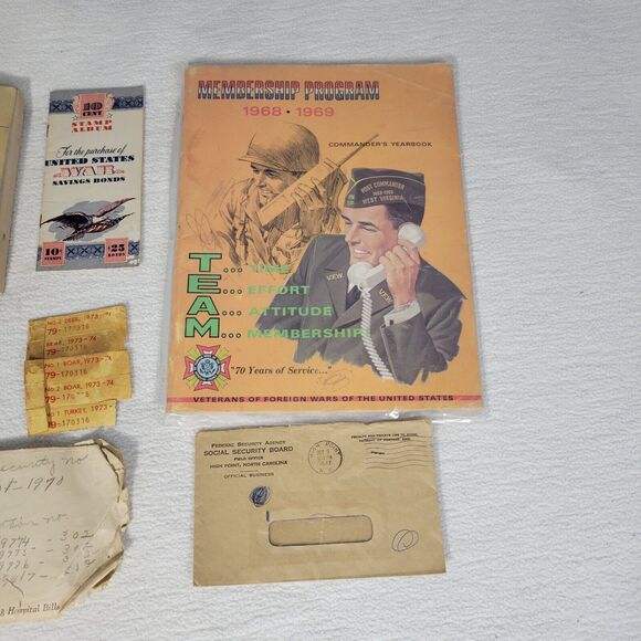 Vintage Stamp Book World War 2 WW2 Military USA United States Commanders Book - Picture 3 of 10